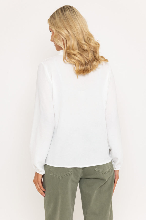 Carraig Donn Vintage Lace Detail Ecru Blouse