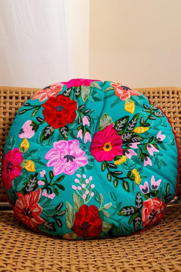 carraig donn Violet Floral Cushion 50cm