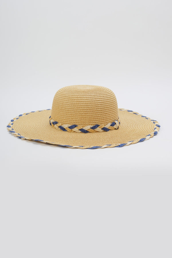 carraig donn Whipstitch Floppy Straw Hat