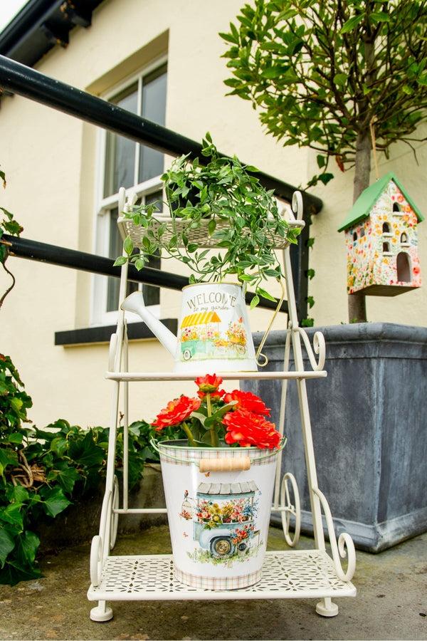 carraig donn White 3 Tier Plant Stand