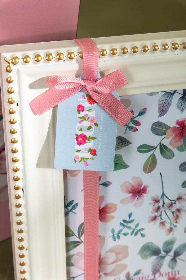 Carraig Donn White Beaded Trim Photo Frame 5x7inch