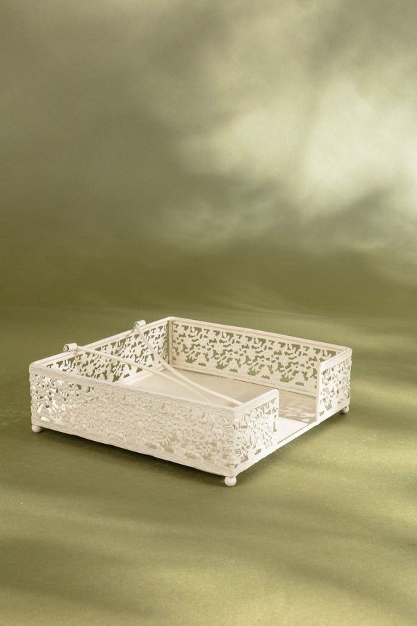 Carraig Donn White Garden Napkin Holder