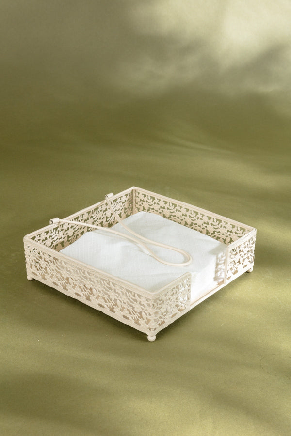 carraig donn White Garden Napkin Holder