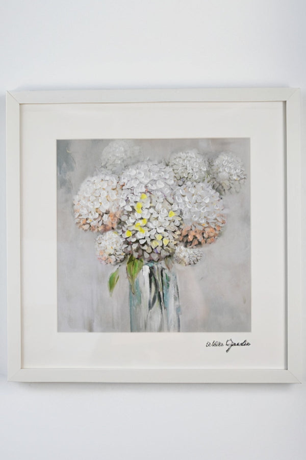 Carraig Donn White Jardin Posy Framed Wall Art