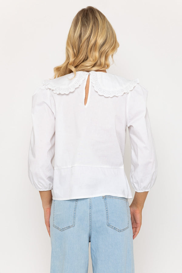 Carraig Donn White Peter Pan Collar Blouse