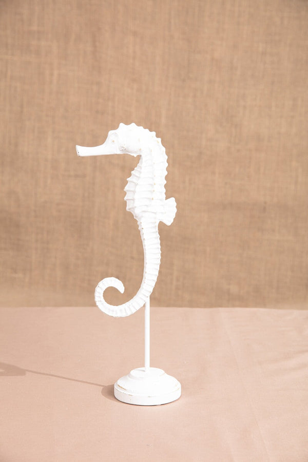 carraig donn White Sea Horse Decor