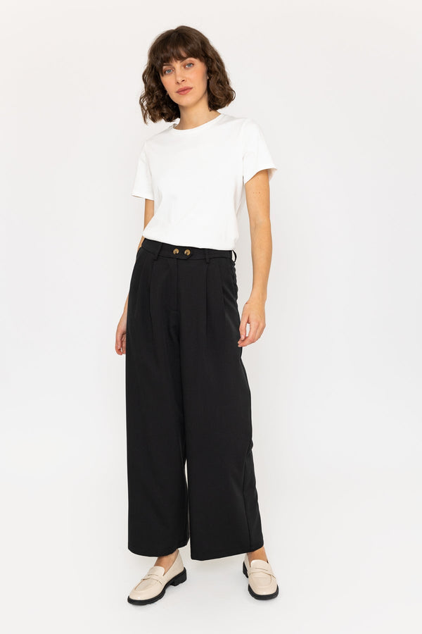 Carraig Donn Wide Leg Palazzo Pant In Black