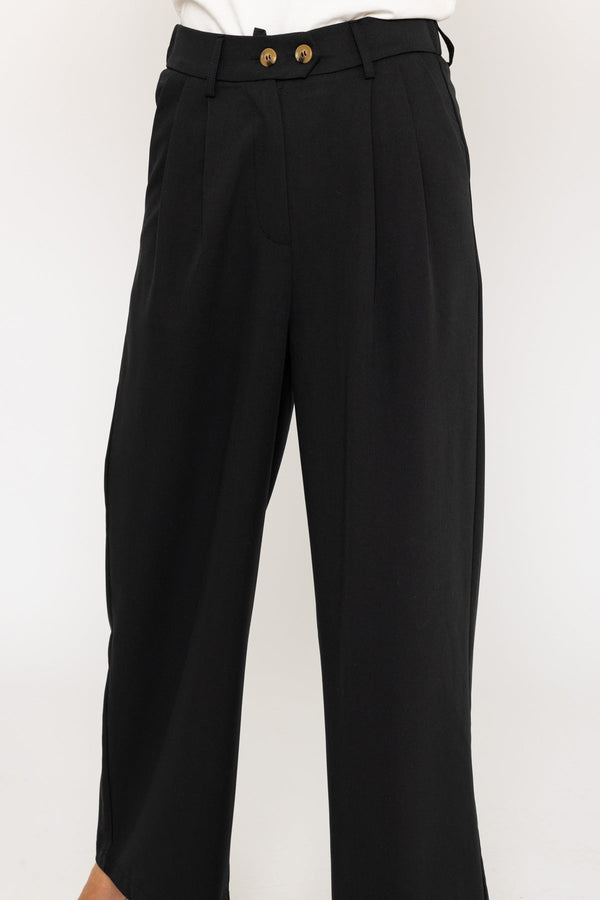Carraig Donn Wide Leg Palazzo Pant In Black