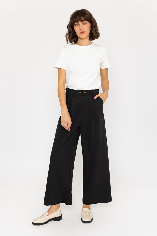 carraig donn Wide Leg Palazzo Pant in Black