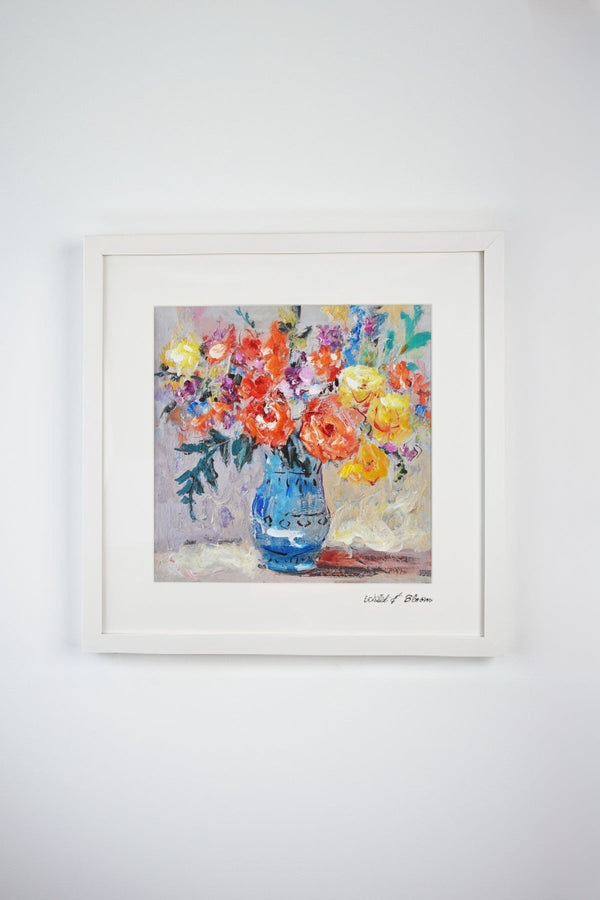 carraig donn Wild & Bloom Posy Framed Wall Art