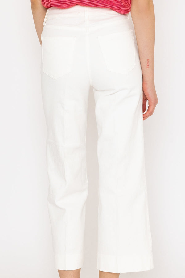 Carraig Donn Windy Crop White Denim Jeans