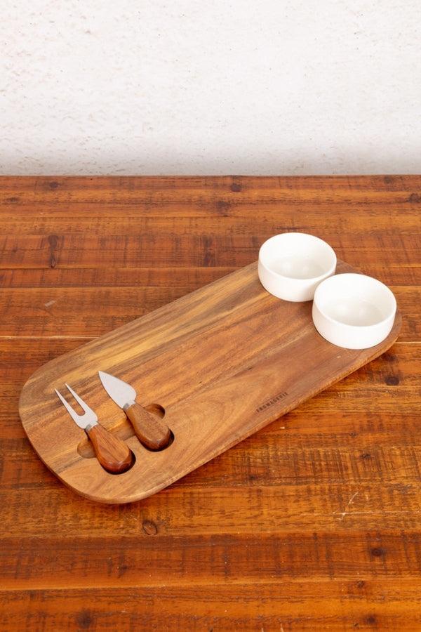 carraig donn Wooden Cheese Set Medium