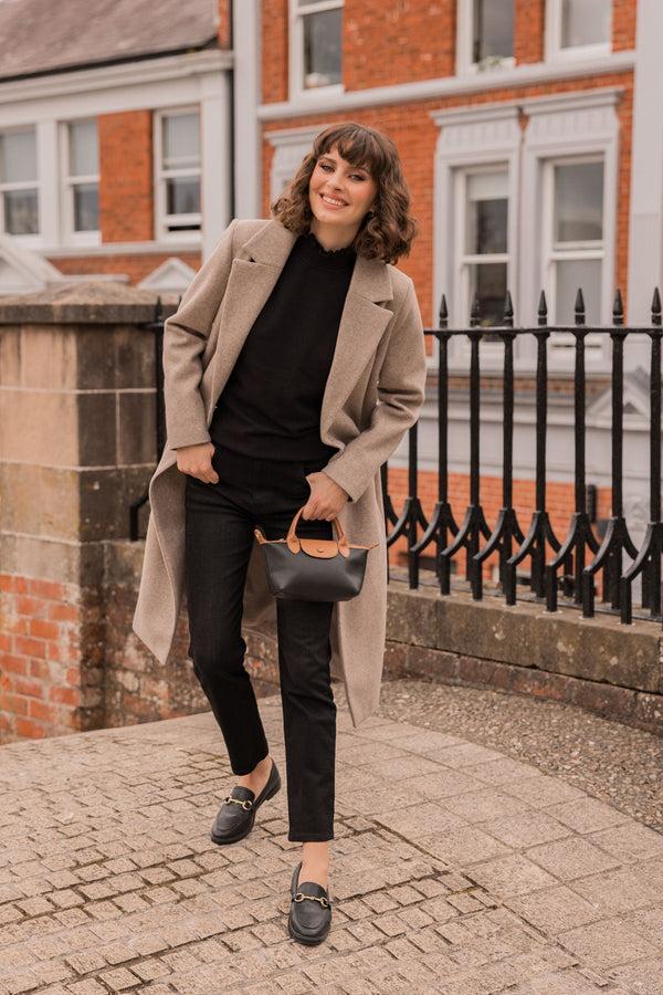 Carraig Donn Wrap Coat In Camel