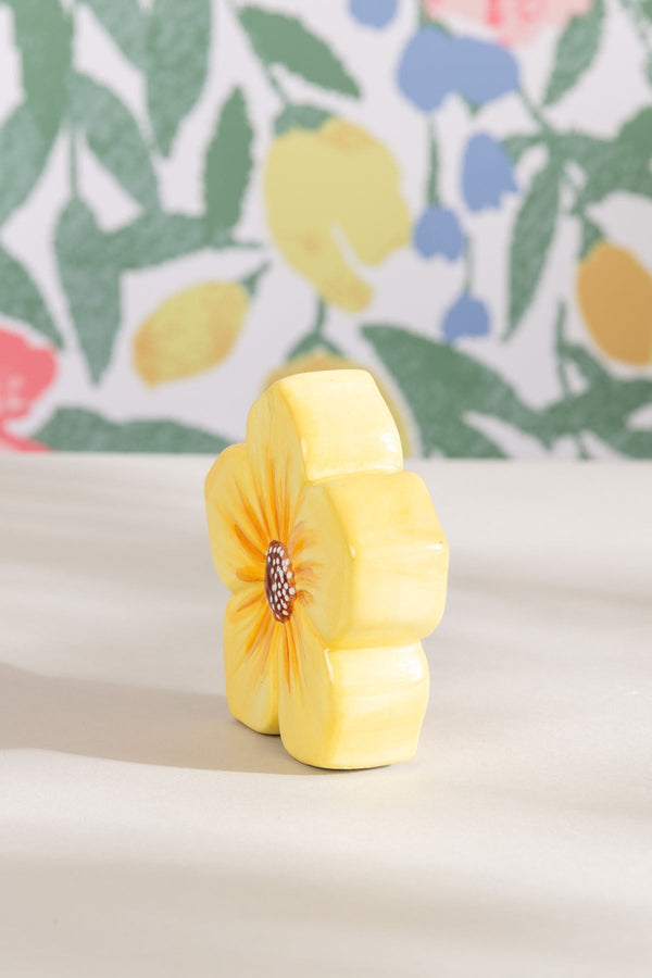Carraig Donn Yellow Ceramic Decorative Flower