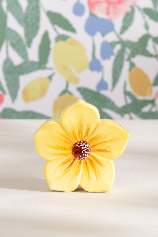 carraig donn Yellow Ceramic Decorative Flower