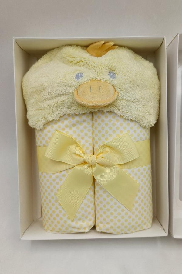 Carraig Donn Yellow Duck Hooded Baby Towel