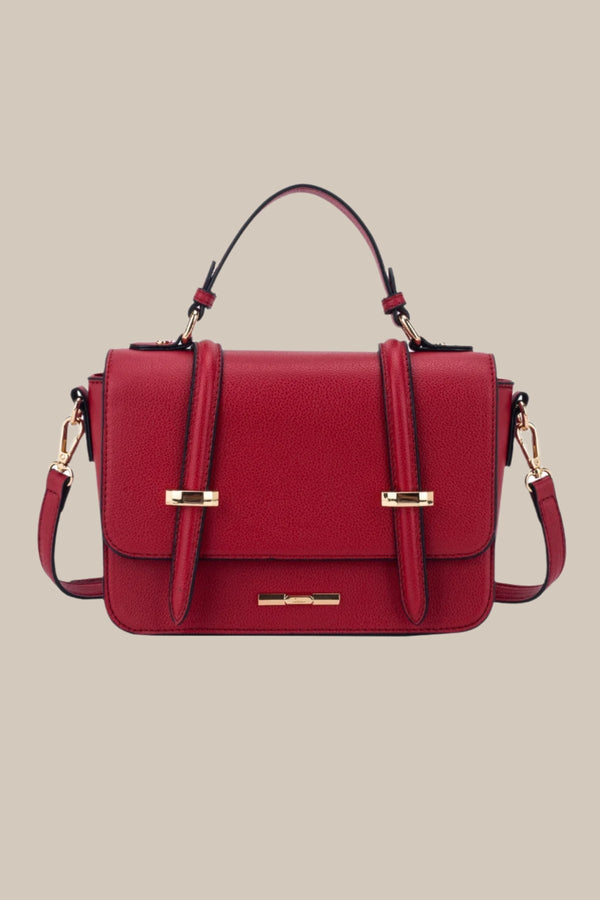 carraig donn Zermatt Top Handle Satchel Bag in Red