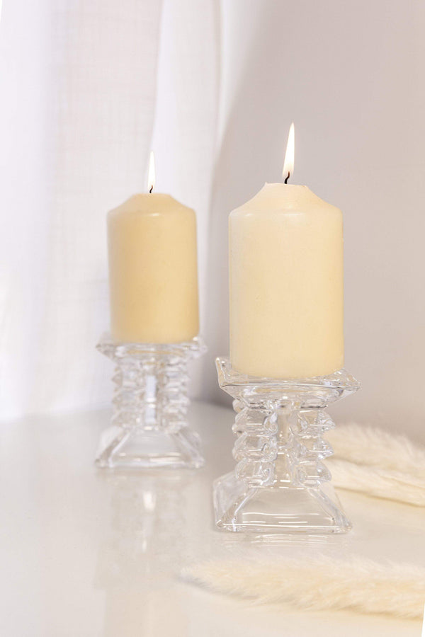 Carraig Donn Ziggy Pillar Candleholder Pair