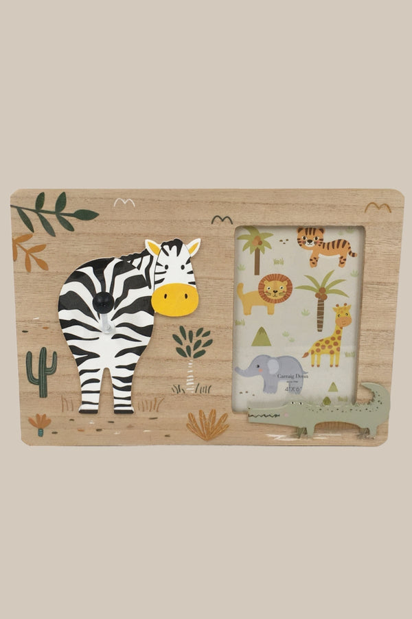 Carraig Donn Zoo Animals 4x6 Wooden Photo Frame