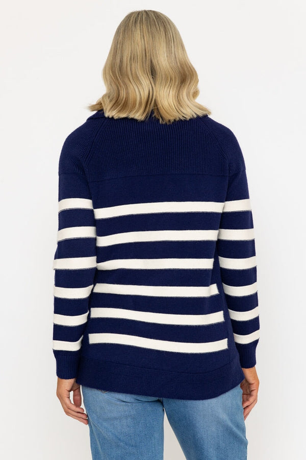 Carraig Donn Cowl Neck Knitted Jumper With Button Detail