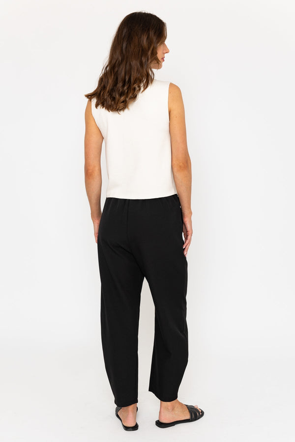 Carraig Donn Elastic Waist Stretch Trousers In Black