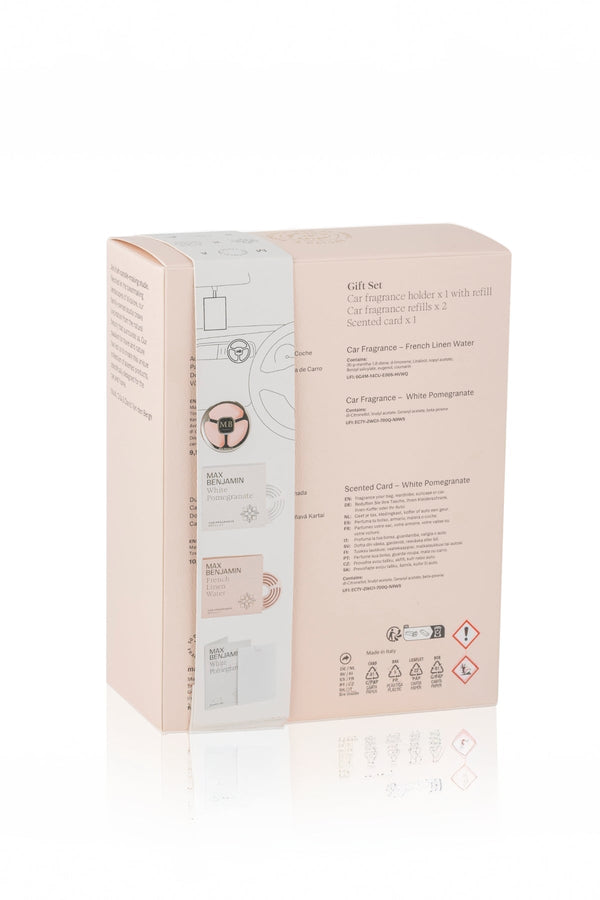 Carraig Donn French Linen Water & White Pomegranate Car Fragrance Gift Set