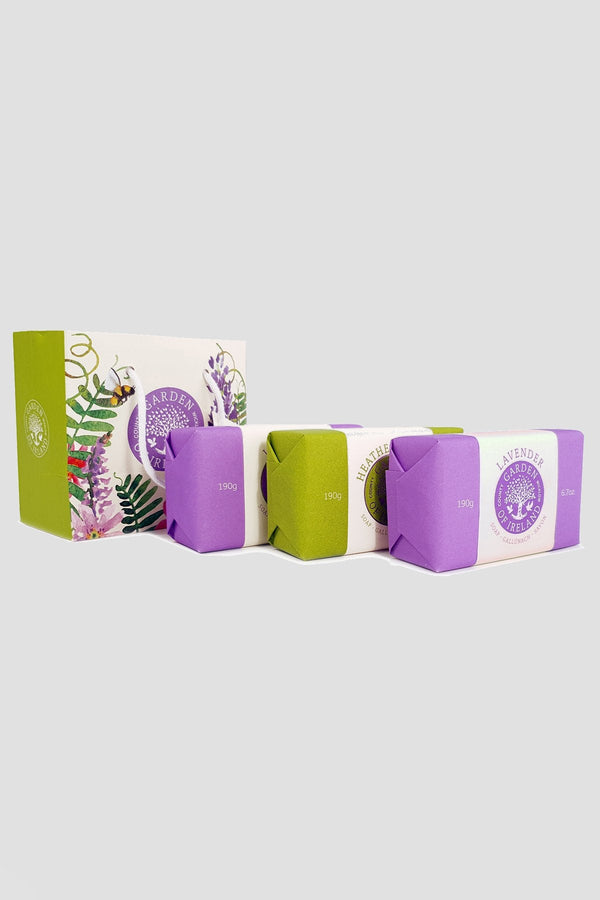 carraig donn Garden of Ireland Trio Soap in Gift Bag