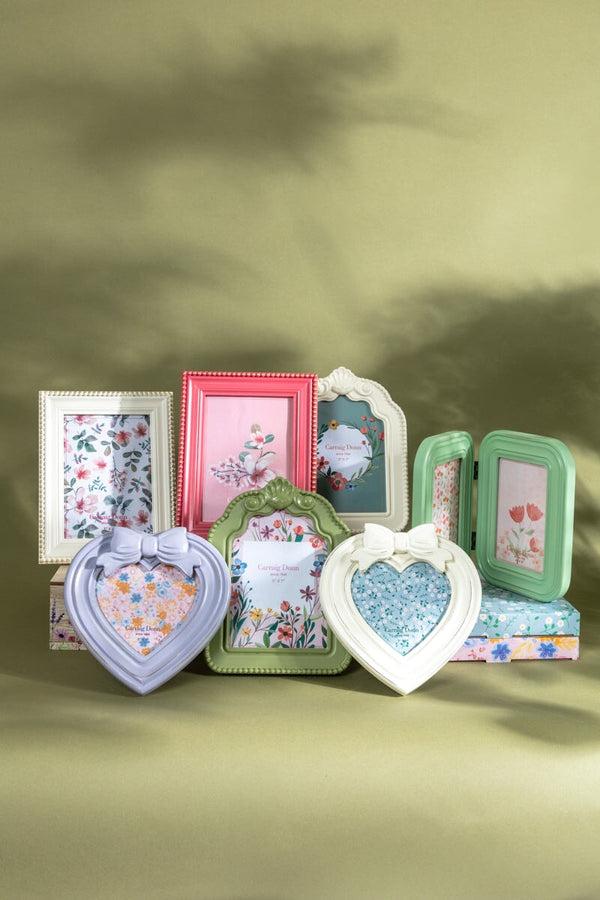 Carraig Donn Green Curve Double Photo Frame 4x6inch