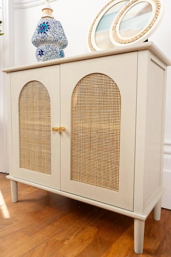 carraig donn Hannah Natural Rattan Two-Door Cabinet