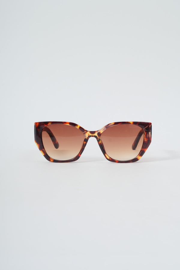 carraig donn Large Brown Tortoise Shell Cateye Sunglasses