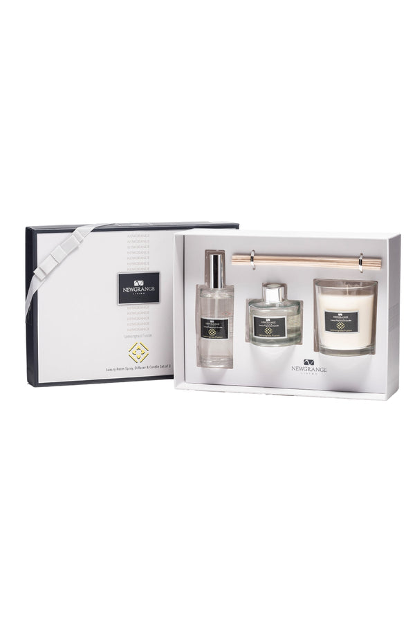 carraig donn Lemongrass Fusion Luxury Room Scent Candle And Diffuser