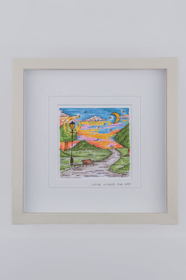 carraig donn "Love Lights the Way" Small Framed Art Print