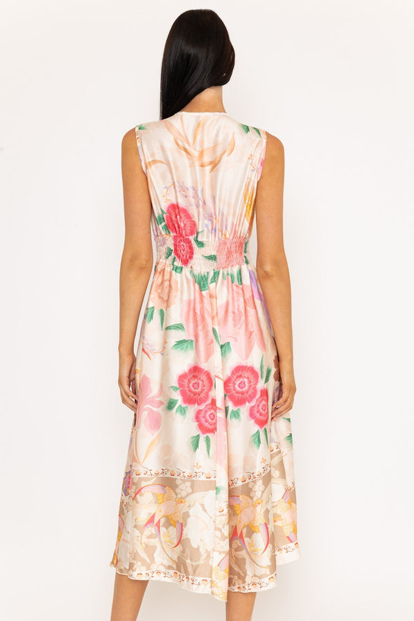 Carraig Donn Multicolour Print Sleeveless Alina Midi Dress