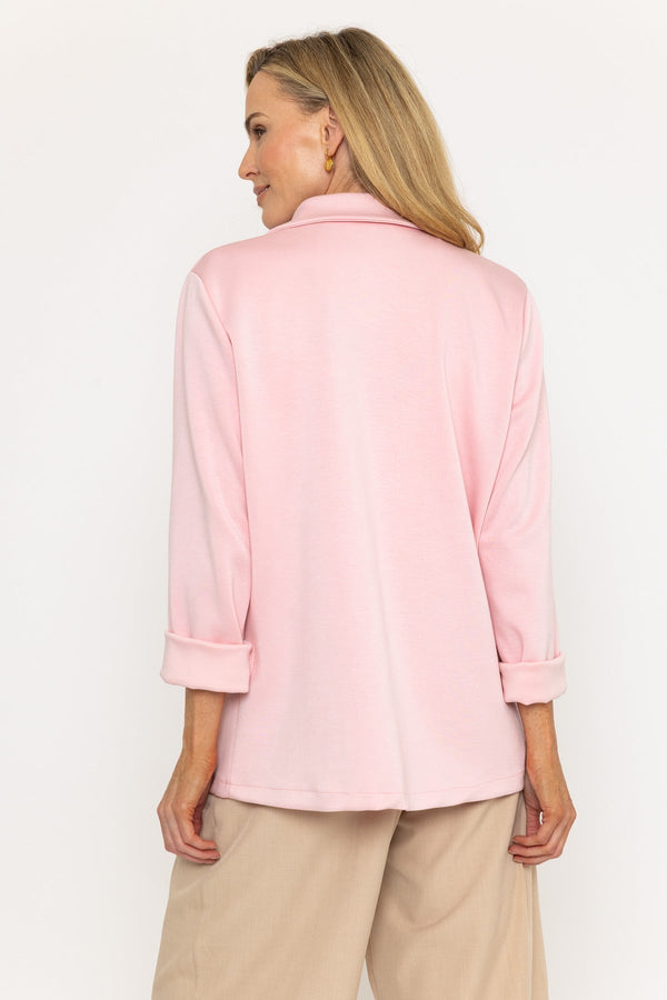 Carraig Donn Pink Viscose Blend Single Breasted Blazer