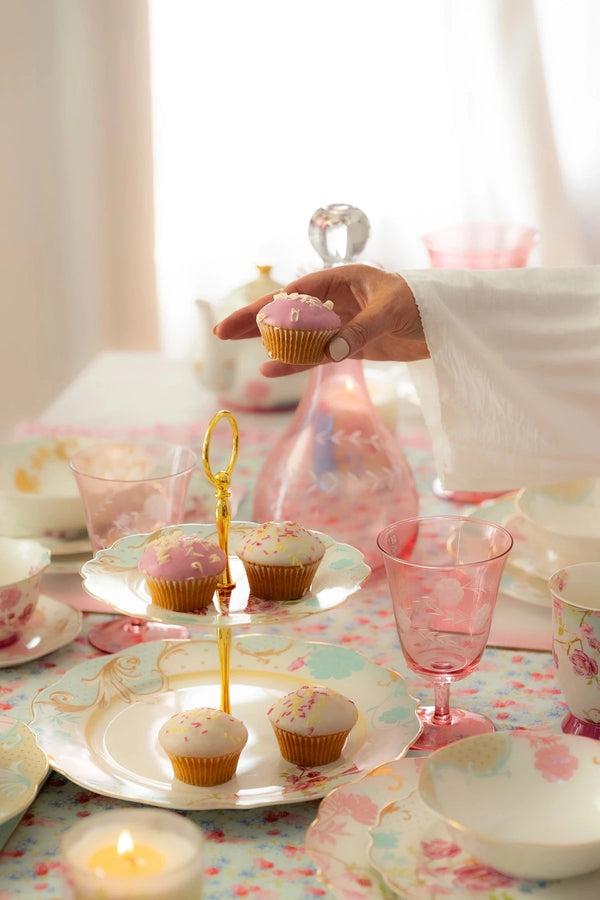 Carraig Donn Rosa Belle Set Of 2 Pink Champagne Glasses