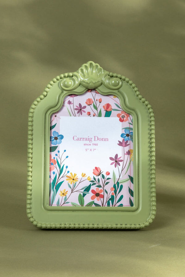 carraig donn Sage Green Beaded Arch Photo Frame 5x7inch