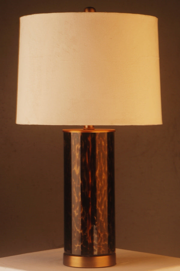carraig donn Shoreditch Cylinder Shape Glass Table Lamp