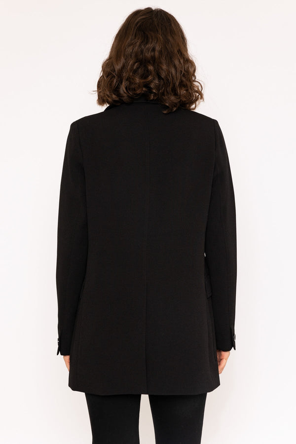 Carraig Donn Single-breasted Buckle Blazer In Black