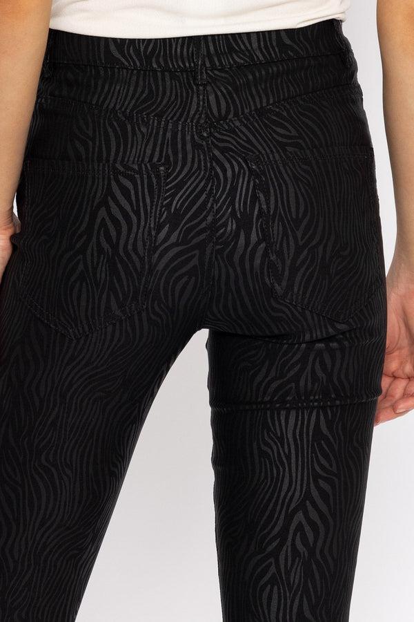 Carraig Donn Sophia Skinny Coated Pants In Black 30"