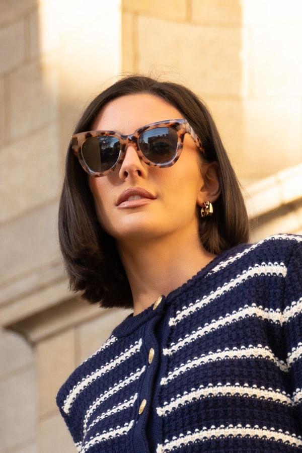 carraig donn Statement Tortoise Shell Cateye Sunglasses