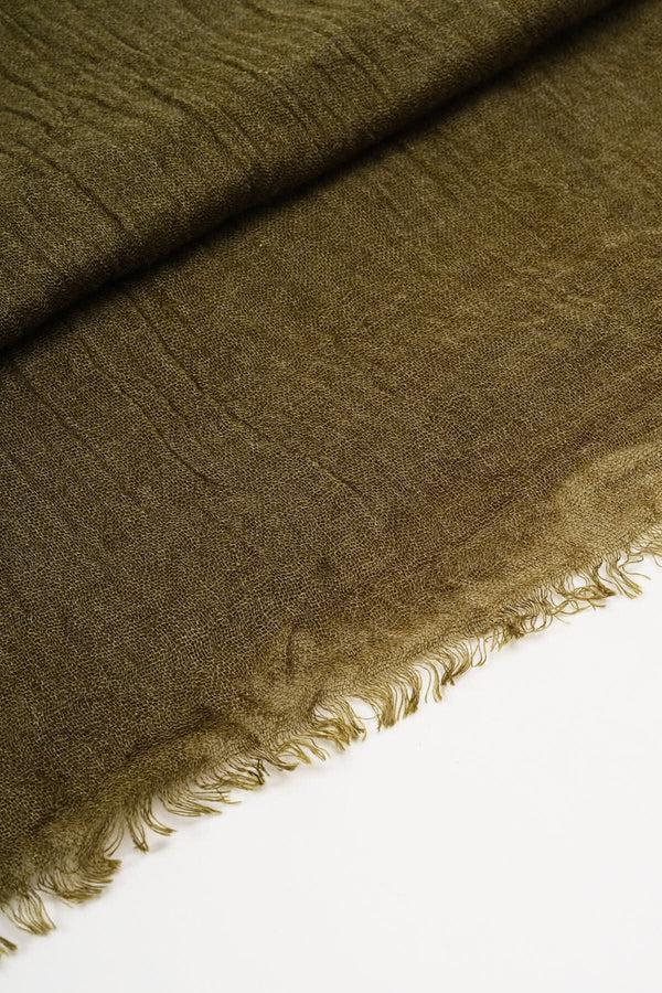 Carraig Donn Super Soft Solid Scarf In Oliver Green