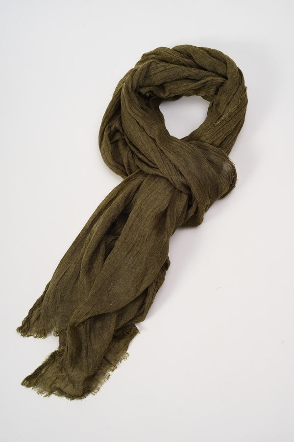 carraig donn Super Soft Solid Scarf in Oliver Green