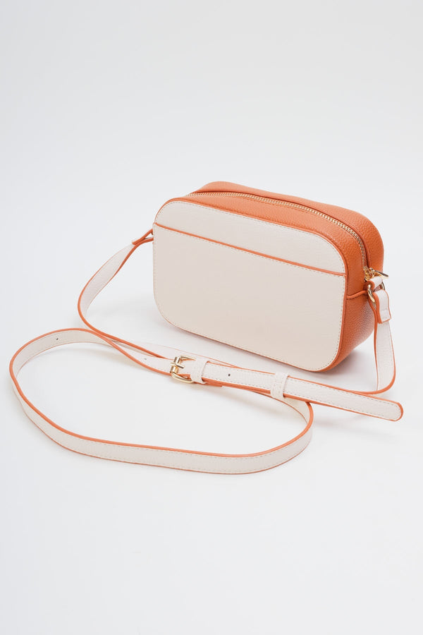 Carraig Donn Tan Brown Colour Block Camera Crossbody Bag