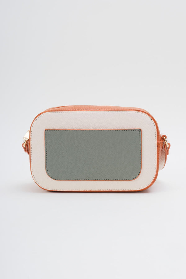 Carraig Donn Tan Brown Colour Block Camera Crossbody Bag