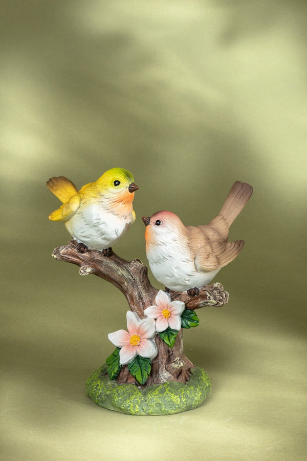 carraig donn Two Birds On Branch Decorative Figurine