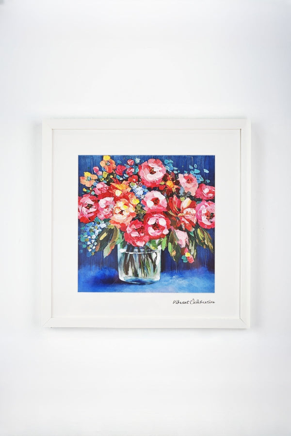 carraig donn Vibrant Celebration Posy Framed Wall Art