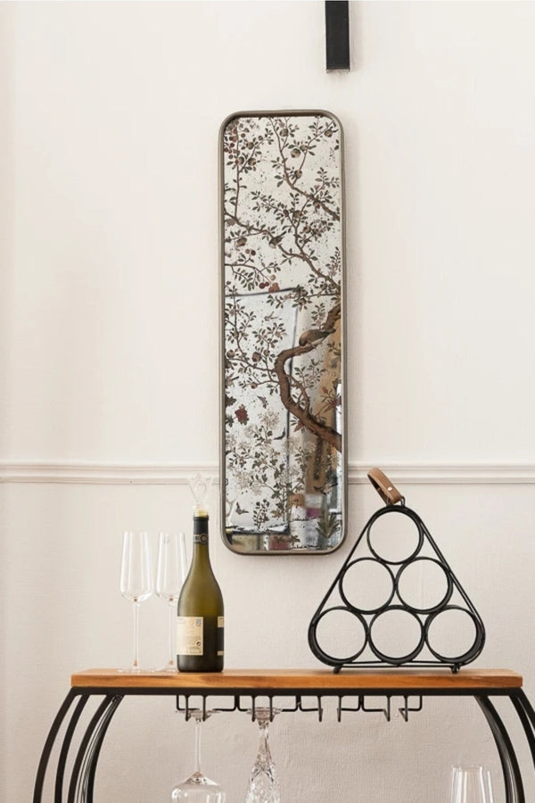 carraig donn Vintage Botanical Mirror with Birds and Flowers