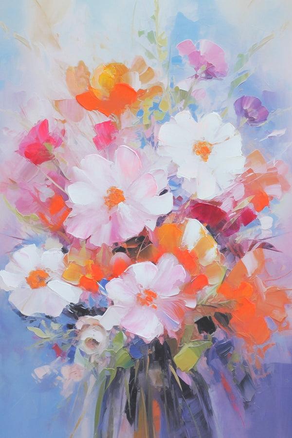 Carraig Donn Vivid Colorful Posy Floral Canvas Wall Art