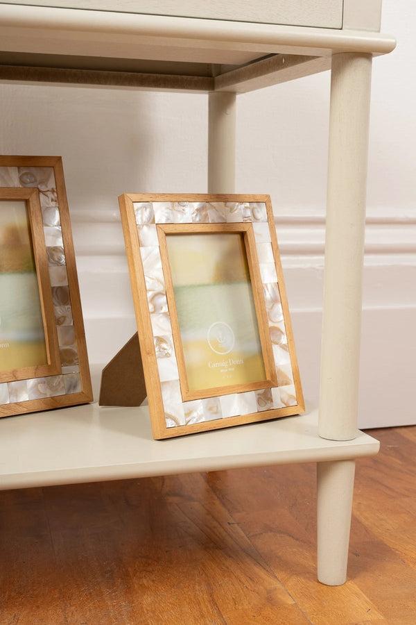 carraig donn Wood & Mother of Pearl 4x6 Picture Frame