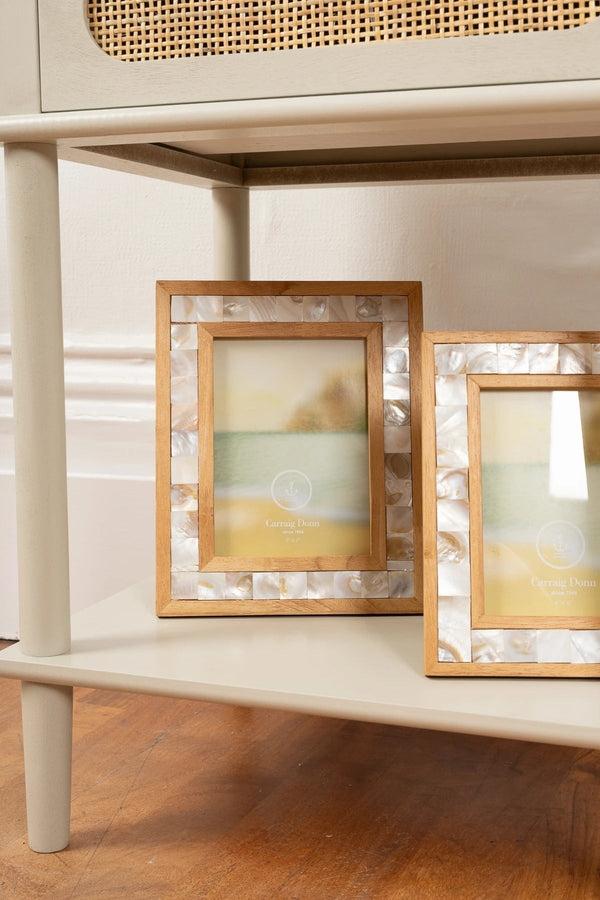carraig donn Wood & Mother of Pearl 5x7 Picture Frame